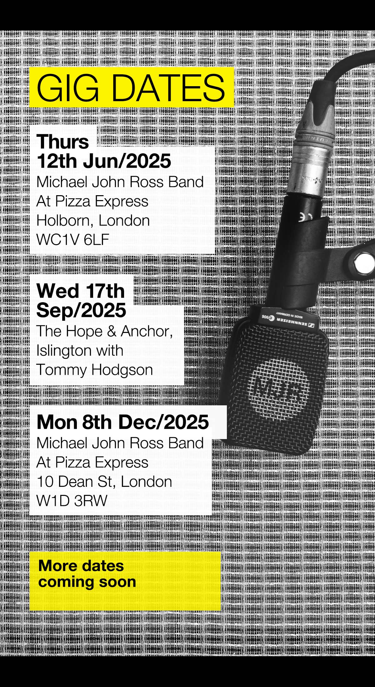 Live Gig Dates